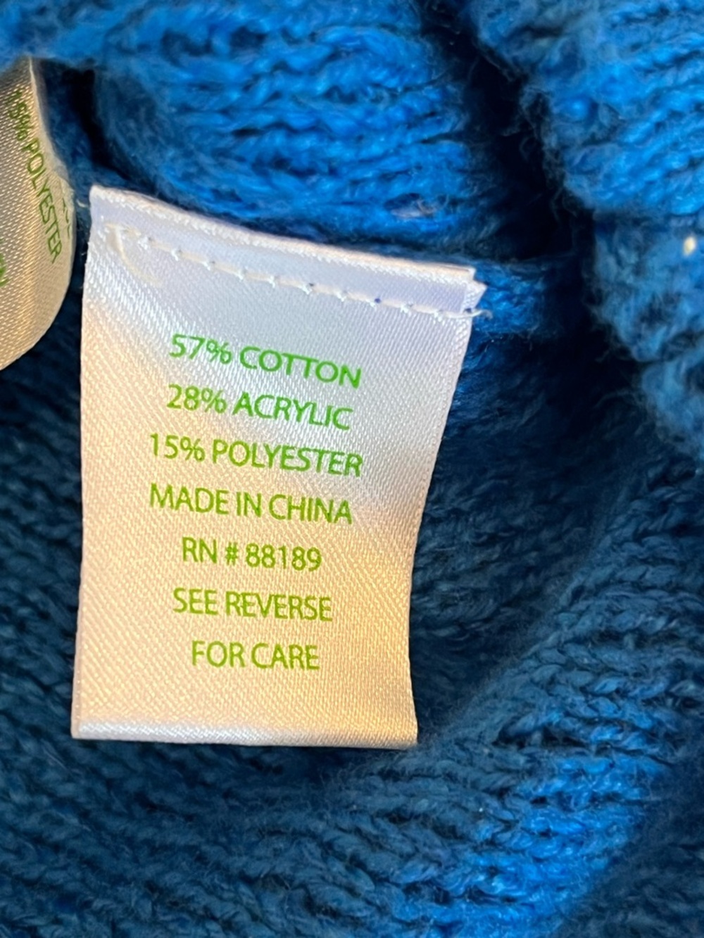 Lilly Pulitzer Blue Pom-Pom Cable Knit Sweater - Picture 5 of 8